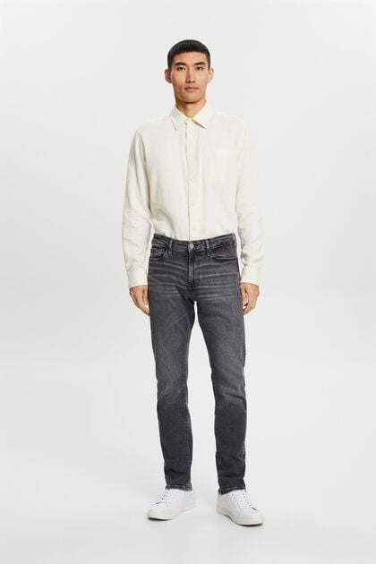 Slim fit-jeans met middelhoge taille