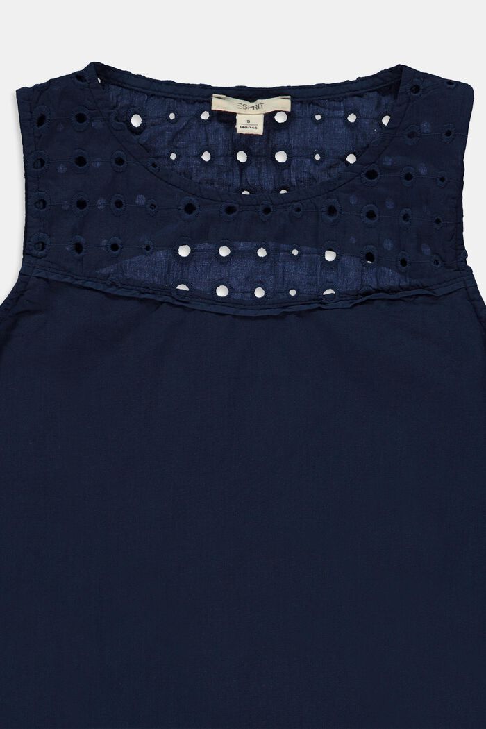Opengebreide mouwloze jurk, NAVY, detail image number 2