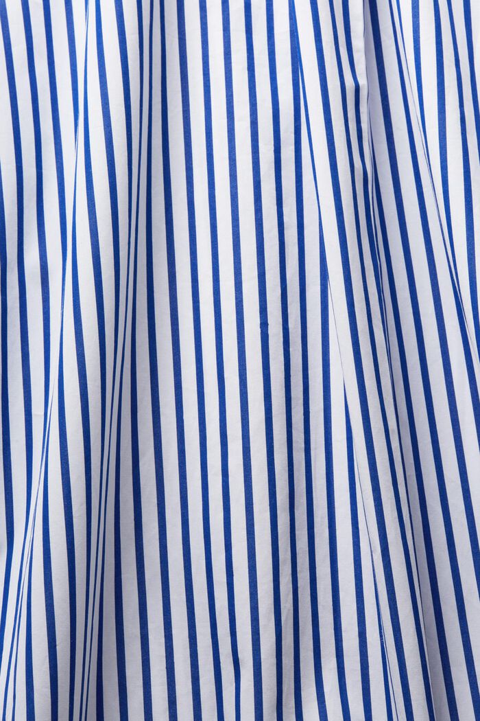 Gestreept overhemd van popeline, BRIGHT BLUE, detail image number 5