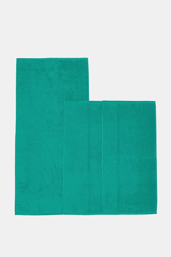 À teneur en TENCEL™ : le lot de 3 serviettes en tissu éponge, OCEAN TEA, detail image number 3