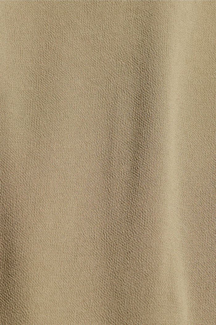 Top façon blouse à rubans noués, LENZING™ ECOVERO™, LIGHT KHAKI, detail image number 5