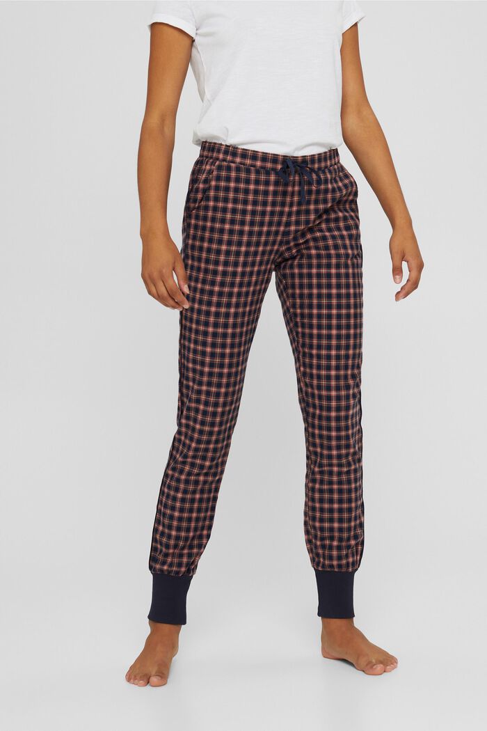 Pantalon de pyjama à carreaux, coton biologique
