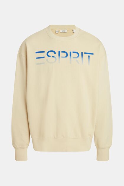 Sweatshirt met label en flockprint