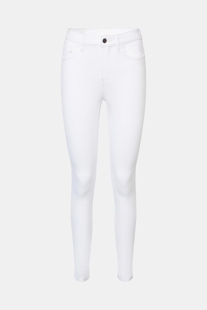 Hoge skinny jeans, WHITE, detail image number 7