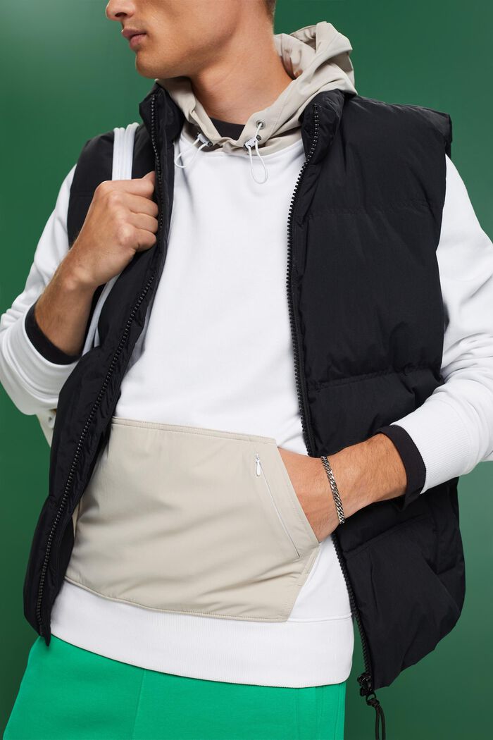 Nylon hoodie, WHITE, detail image number 1