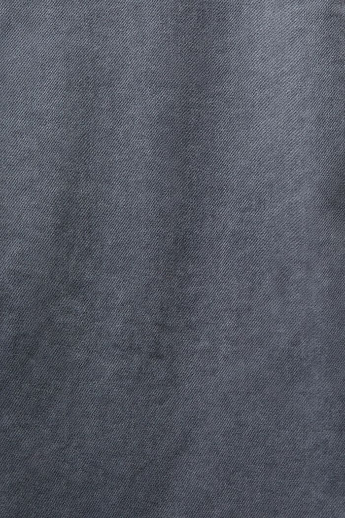Pantalon chino finition lavée, DARK GREY, detail image number 5