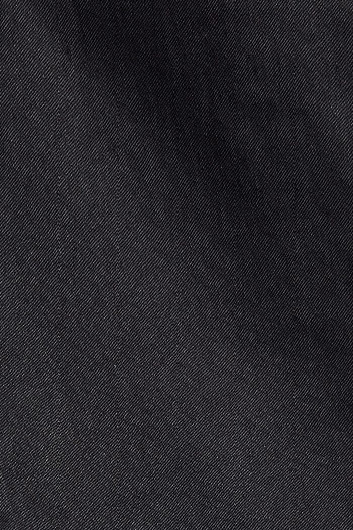 Gecoate stretchbroek met een dubbele knoop, BLACK, detail image number 4