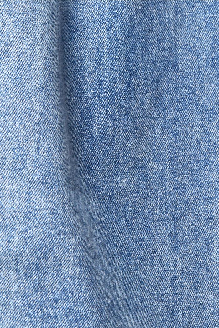 Mid-rise jeans met rechte pijpen, BLUE DARK WASHED, detail image number 5