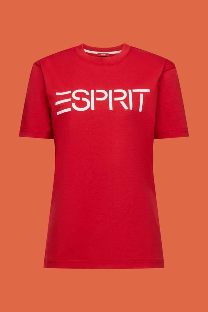 Uniseks T-shirt van katoen-jersey met logo, RED, detail image number 8
