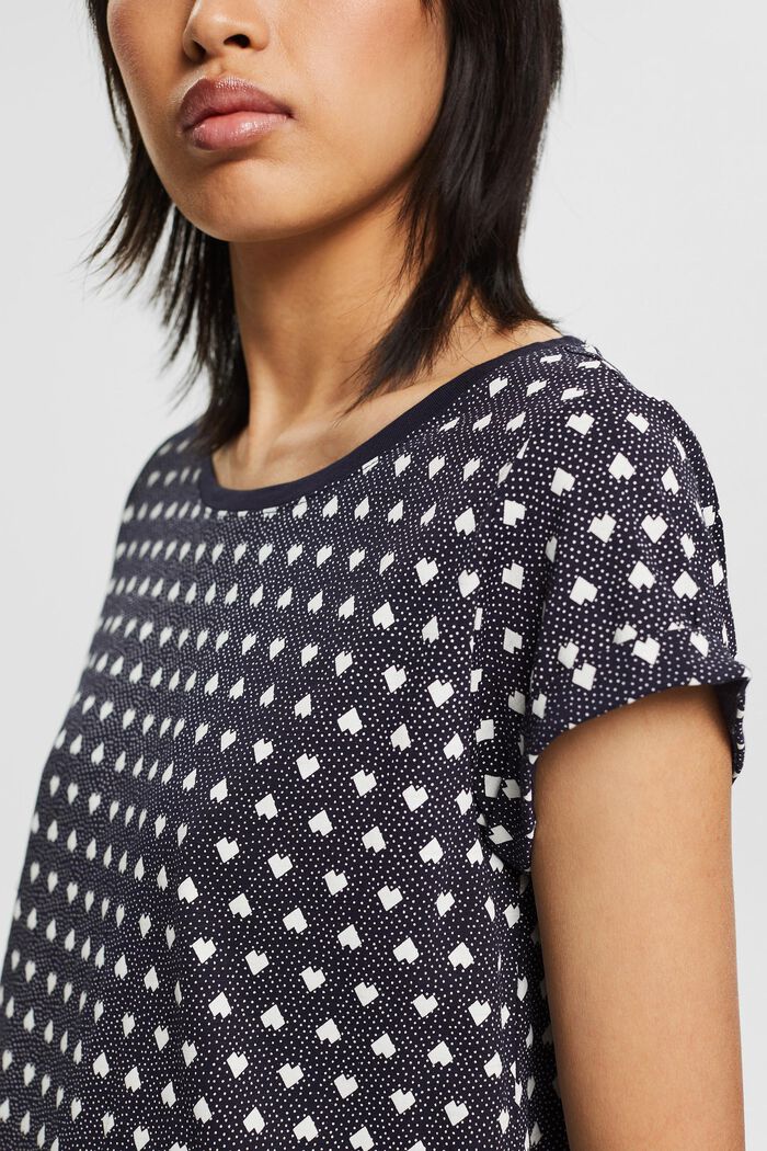 T-shirt met print all-over, NAVY, detail image number 2