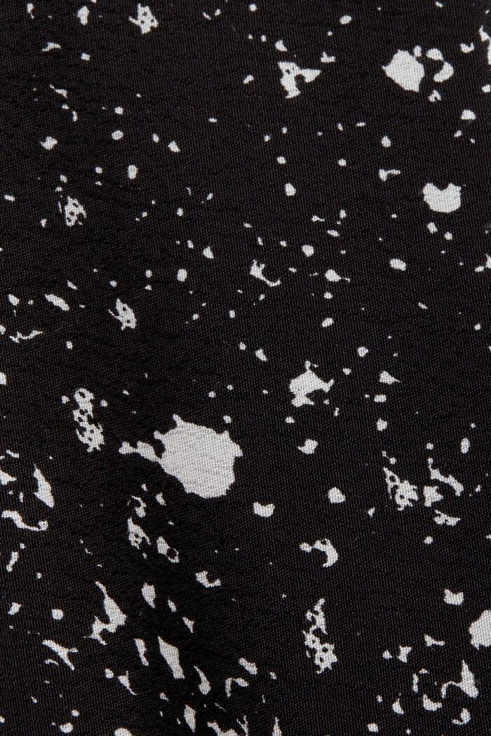 T-shirt van een materiaalmix, LENZING™ ECOVERO™, BLACK, detail image number 5