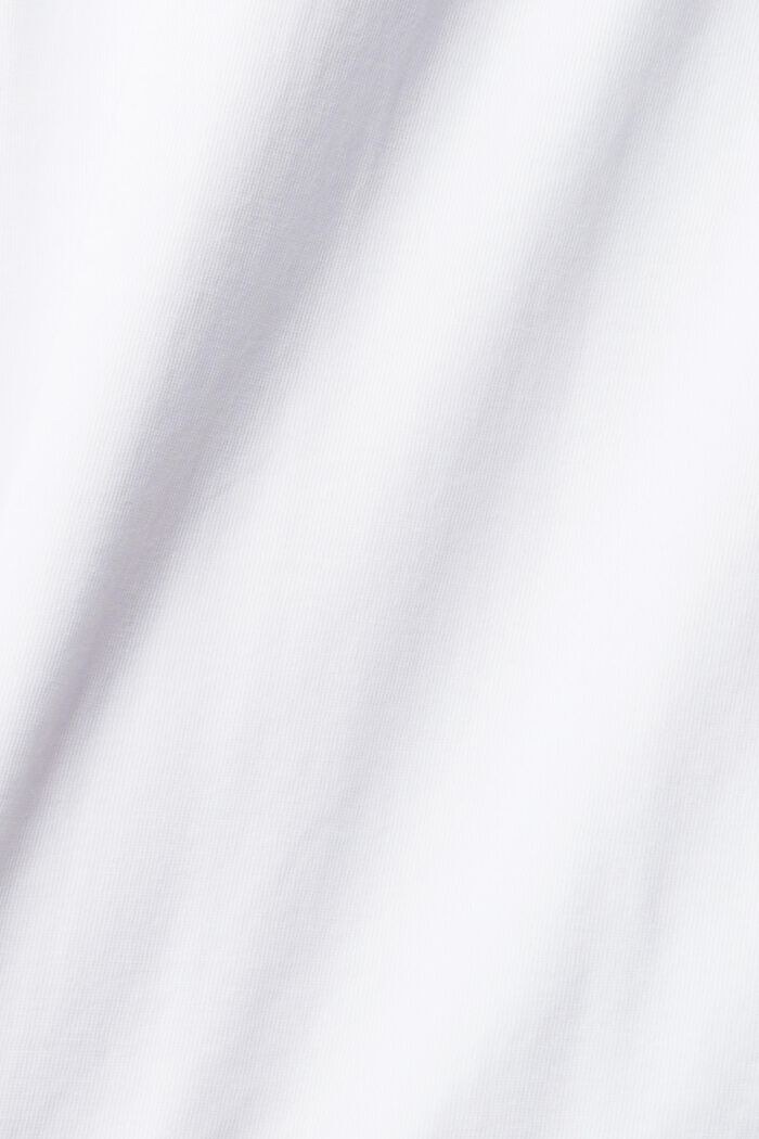 Jersey shirt, 100% katoen, WHITE, detail image number 4