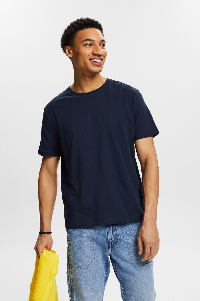 T-shirt à manches courtes et col ras-du-cou, NAVY, detail image number 0