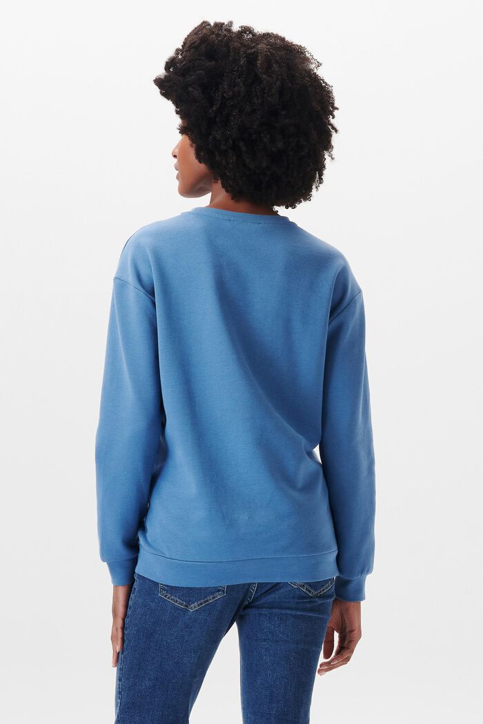 Sweatshirt met een zachte touch, MODERN BLUE, detail image number 1