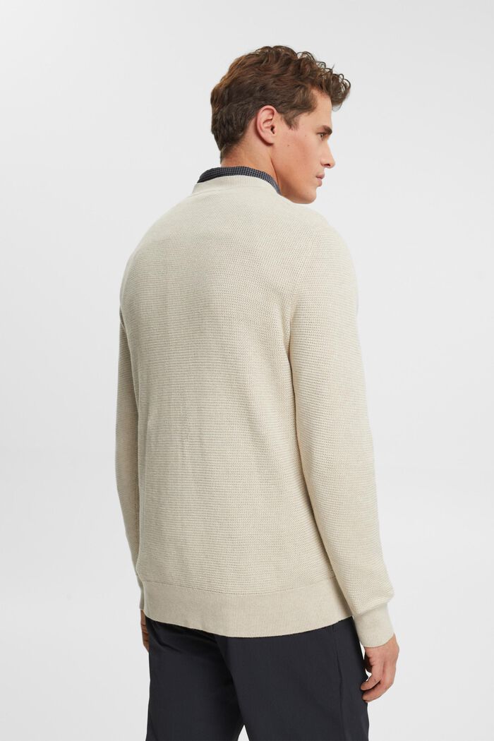 Gestreepte sweater, LIGHT TAUPE, detail image number 3