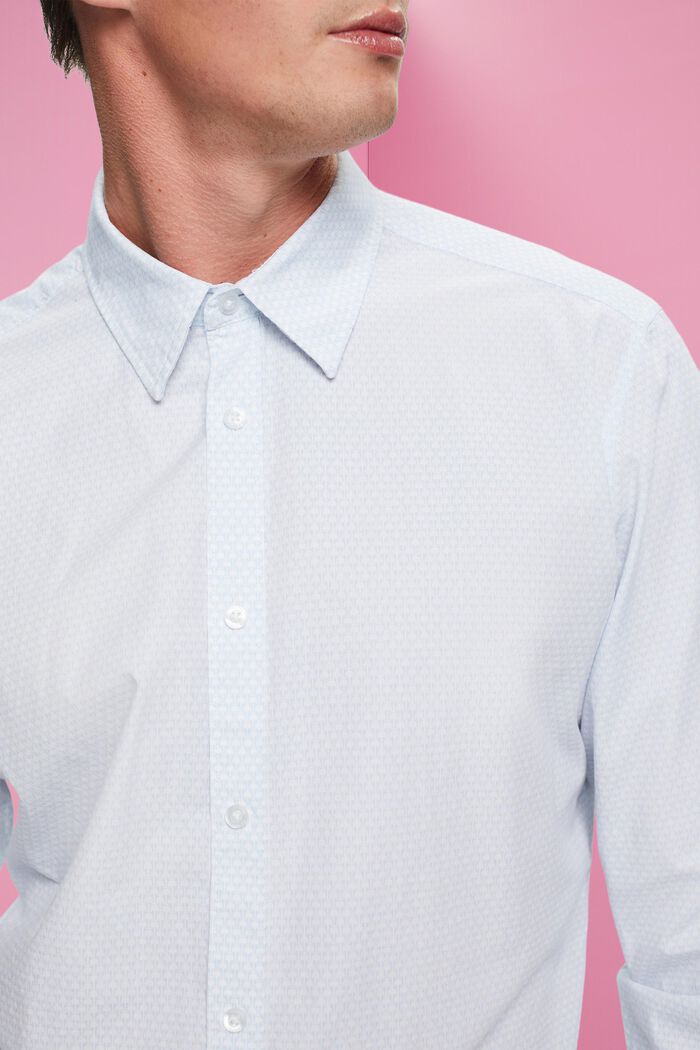 Slim fit-overhemd met patroon all-over, WHITE, detail image number 2
