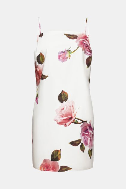 Mini-jurk van katoen-popeline met print
