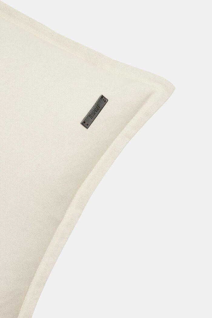 Housse de coussin bicolore en 100 % coton, BEIGE, detail image number 1