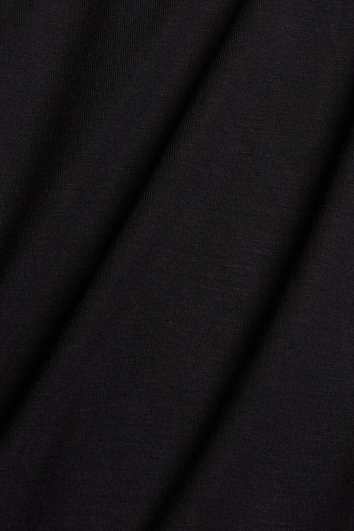 Pyjamashirt van LENZING™ ECOVERO™, BLACK, detail image number 4