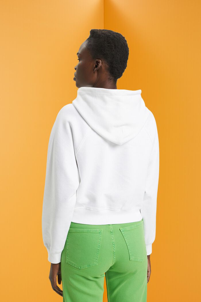 Sweatshirt met capuchon, WHITE, detail image number 3