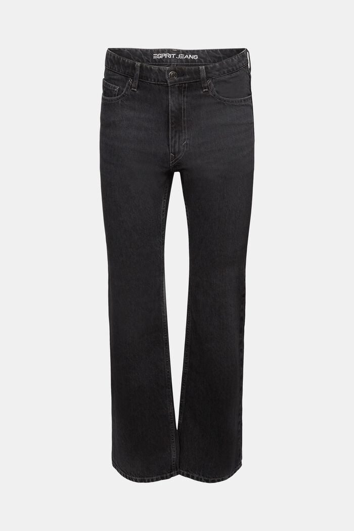 Bootcut jeans met middelhoge taille, BLACK DARK WASHED, detail image number 6