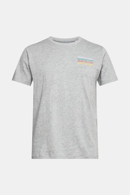 Jersey T-shirt met kleurige logoprint