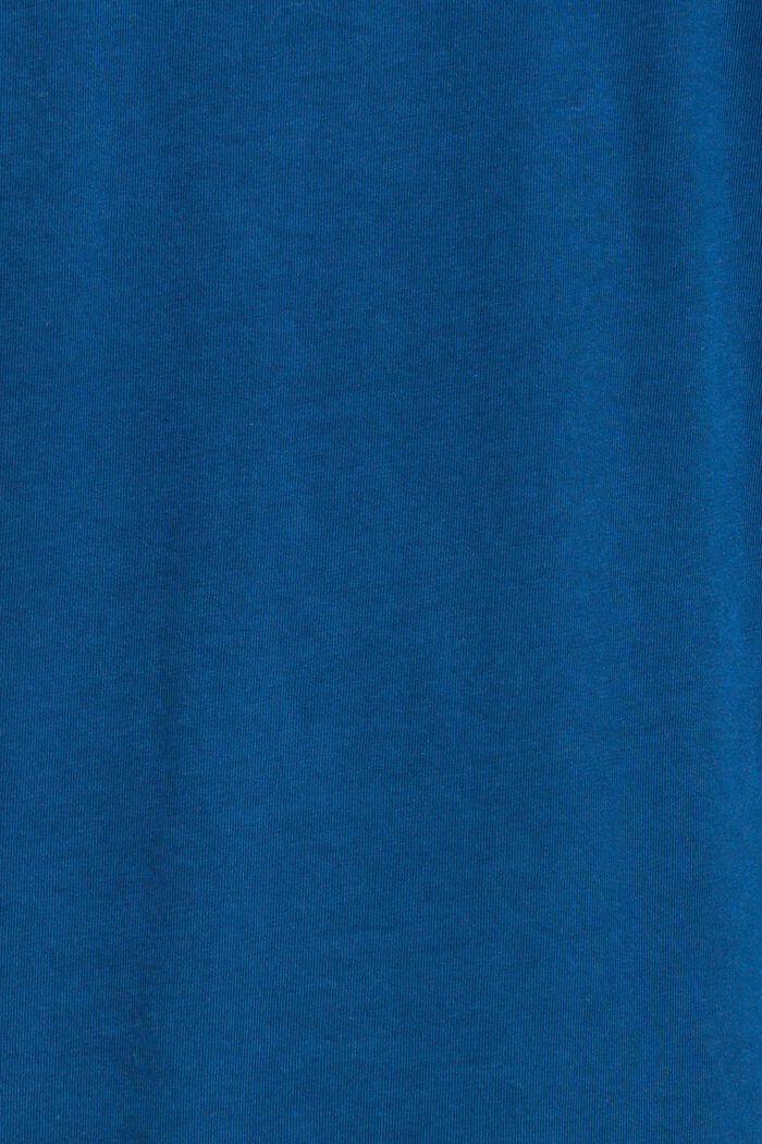 Longsleeve met col, PETROL BLUE, detail image number 4