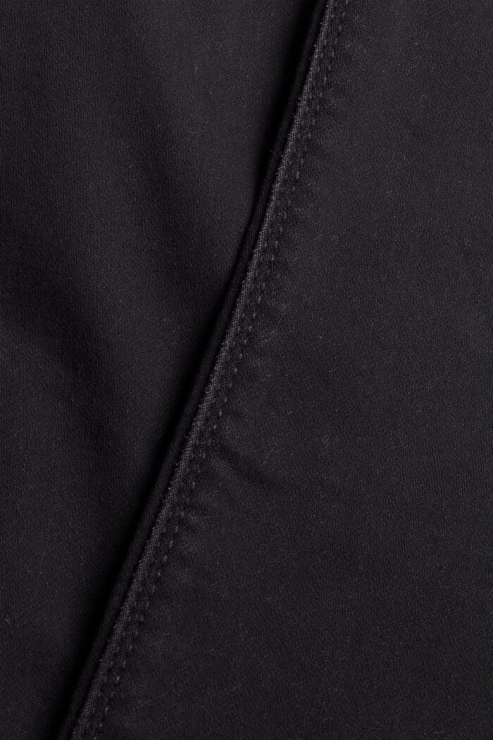 Zwarte jeans van comfortabele joggingstof, BLACK DARK WASHED, detail image number 4