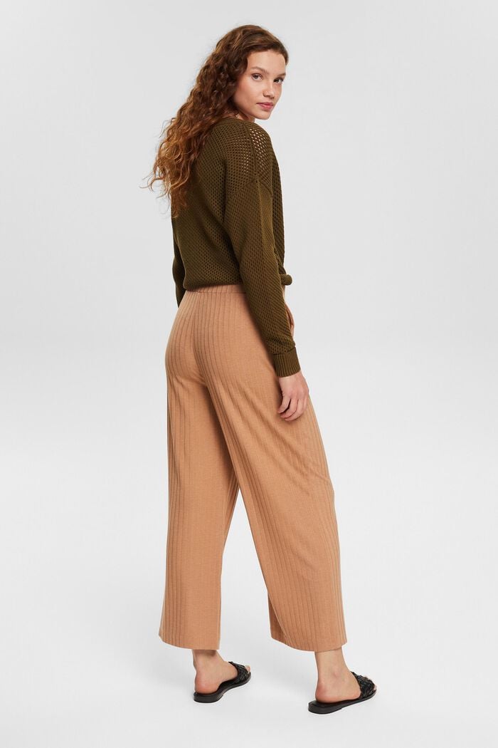 Culotte met riblook, LIGHT TAUPE, detail image number 3