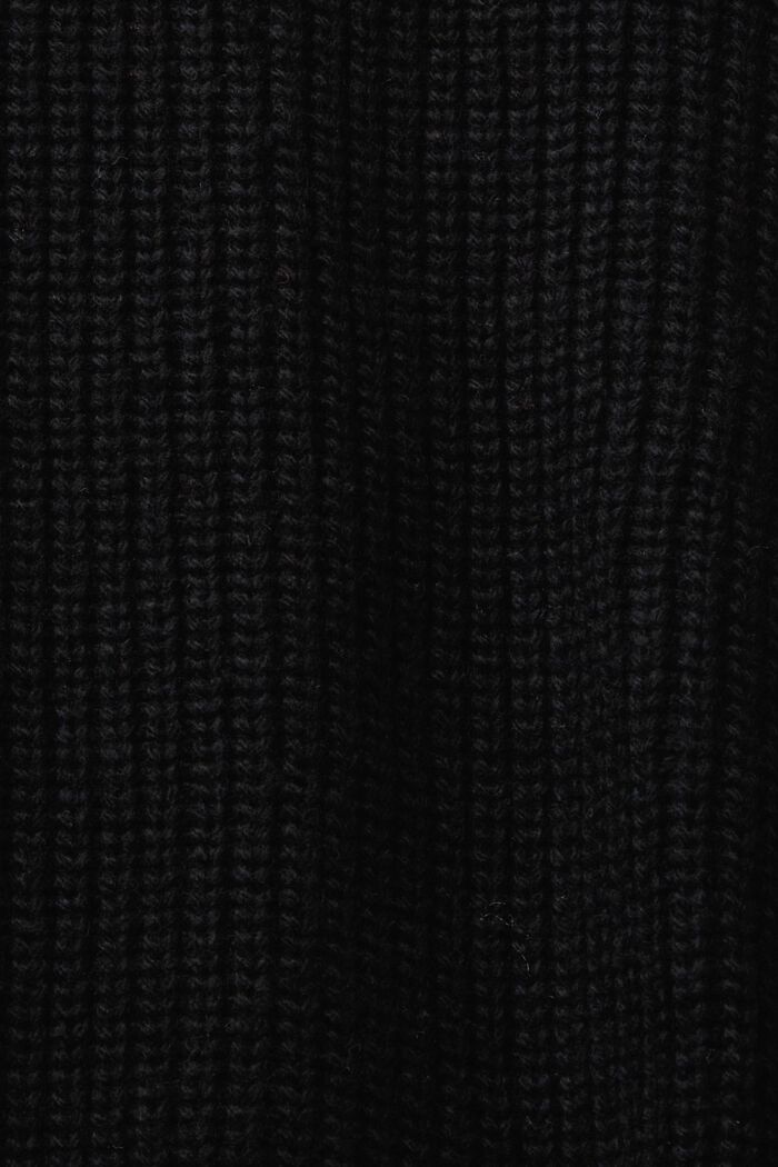 Cardigan en maille torsadée de laine mélangée, BLACK, detail image number 5