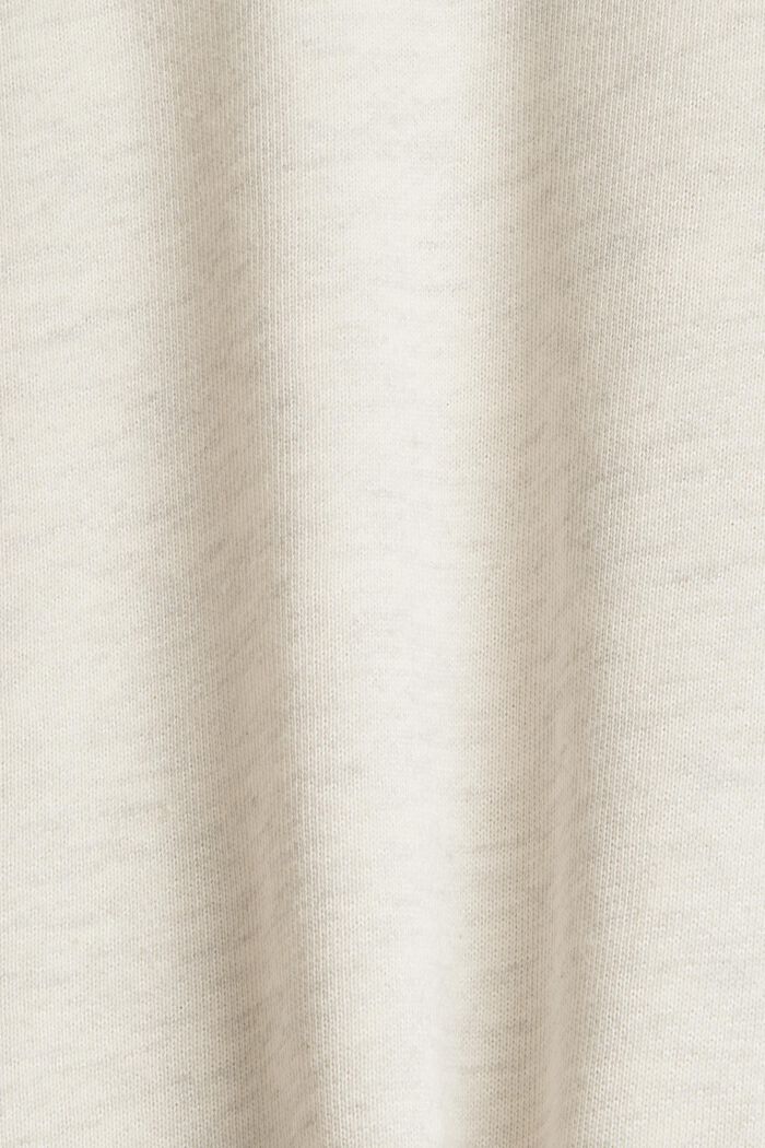 Hoodie met korte mouwen, van een katoenmix, PASTEL GREY, detail image number 4