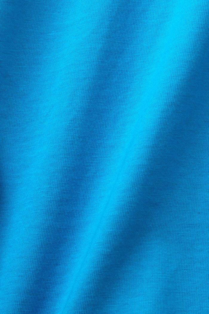 Jersey T-shirt met print, 100% katoen, DARK TURQUOISE, detail image number 6