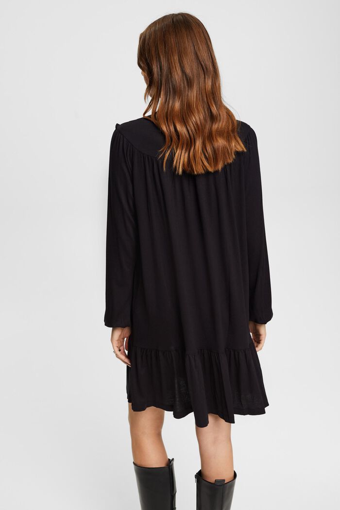 Mini-robe en maille, LENZING™ ECOVERO™, BLACK, detail image number 3