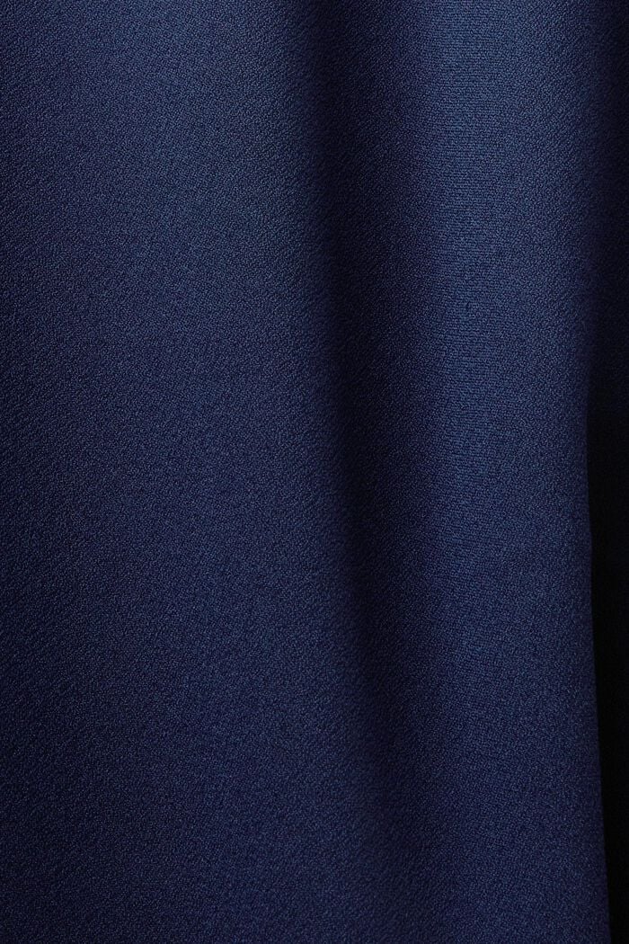 Robe en crêpe à détails coupés au laser, DARK BLUE, detail image number 4