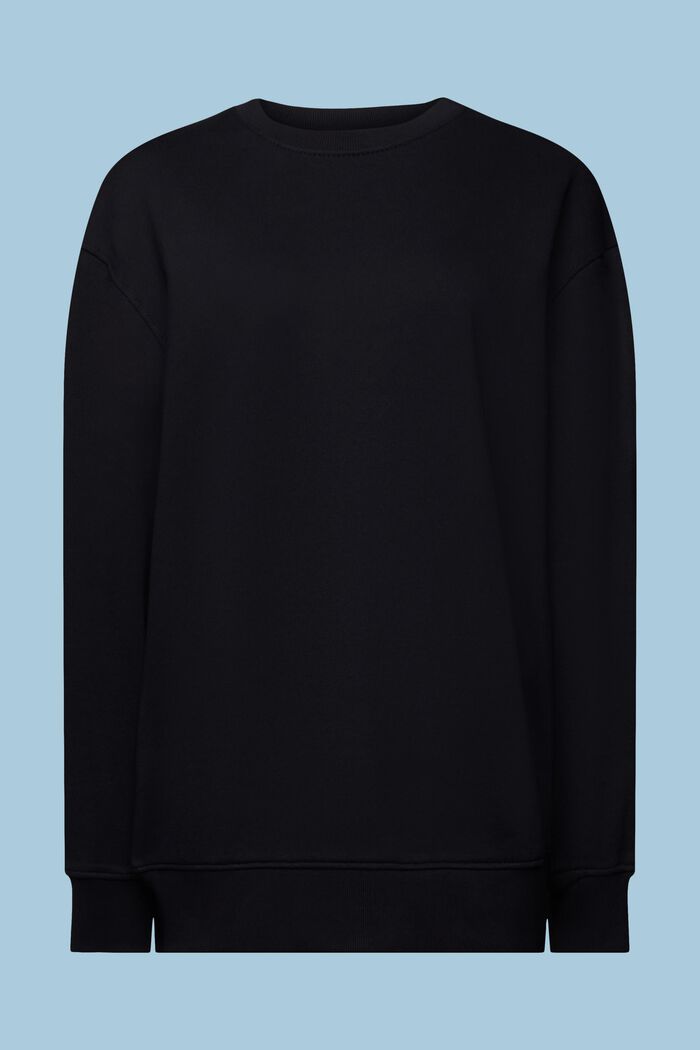Oversized sweatshirt met print, BLACK, detail image number 7