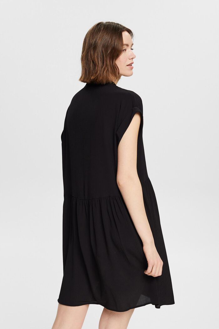 Mini-robe à patte de boutonnage, BLACK, detail image number 2