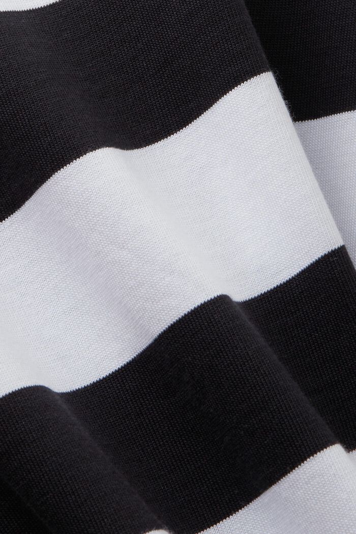 Haut en jersey de coton rayé, BLACK, detail image number 5