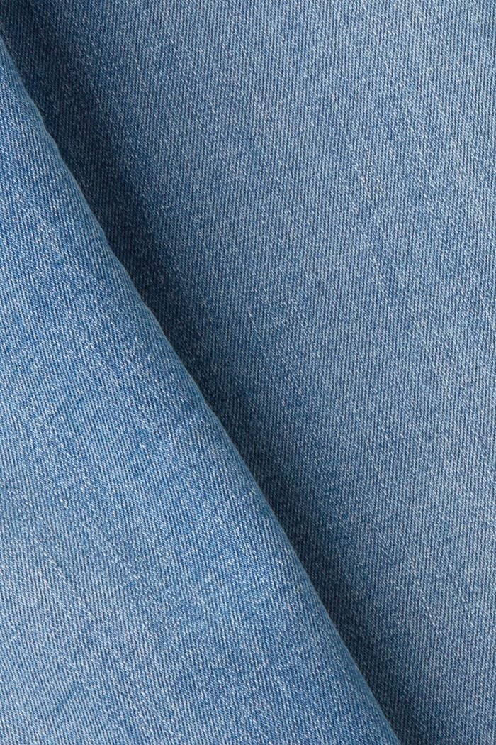 Skinny jeans van duurzaam katoen, BLUE LIGHT WASHED, detail image number 5