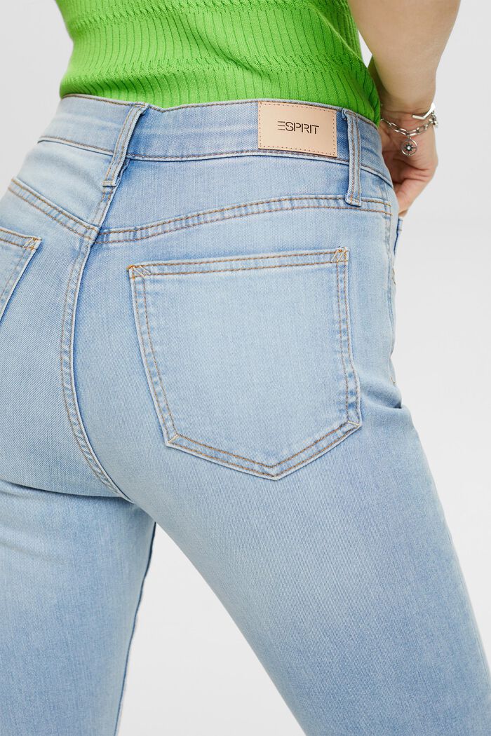 Jean Skinny à taille haute, BLUE BLEACHED, detail image number 3