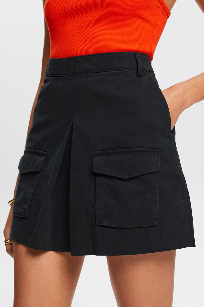 Mini-jupe à plis plats, BLACK, detail image number 3