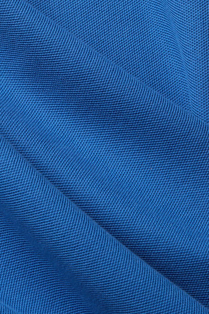Polo à manches longues en maille piquée, BLUE, detail image number 1