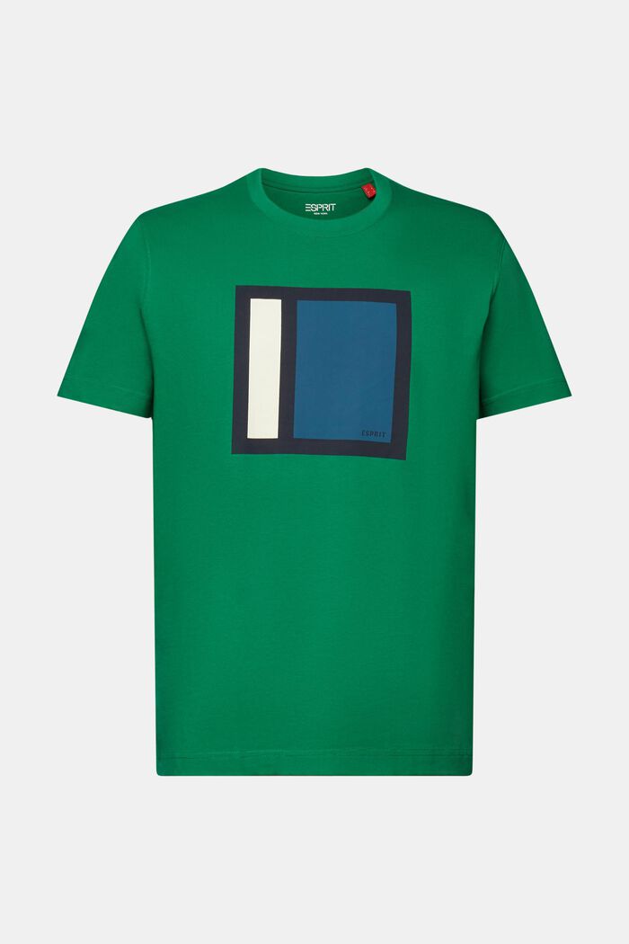 T-shirt en jersey à imprimé, 100 % coton, DARK GREEN, detail image number 6