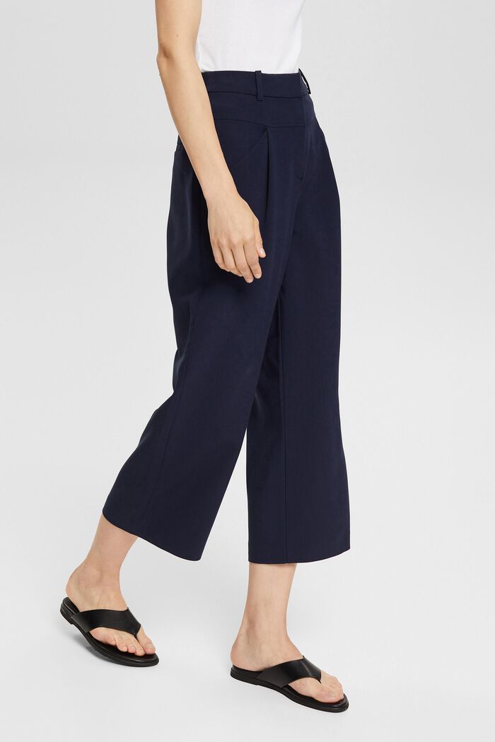 Jupe-culotte à taille haute, NAVY, detail image number 0