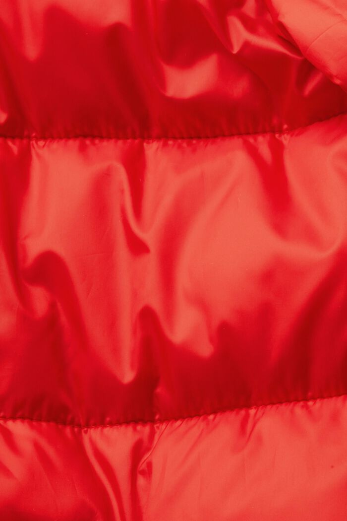 Recyclé : le manteau matelassé à capuche, RED, detail image number 4
