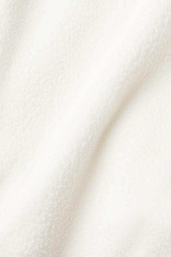 Sweat-shirt de style collégien en molleton d’aspect peluche, OFF WHITE, detail image number 1
