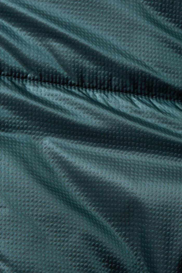 Gewatteerde jas met motief, DARK TEAL GREEN, detail image number 4