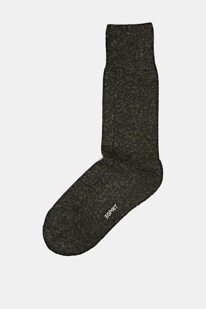 Gemêleerde sokken van een katoenmix, MALACHITE, overview