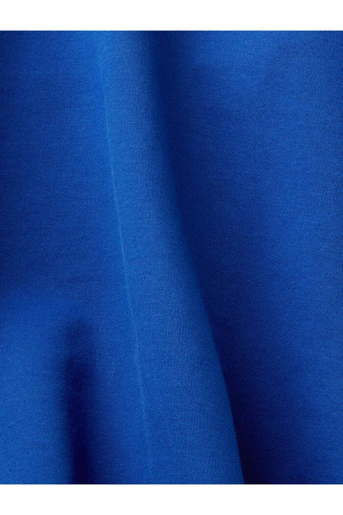 Sweathoodie met zachte touch, mix met biologisch katoen, BRIGHT BLUE, detail image number 4