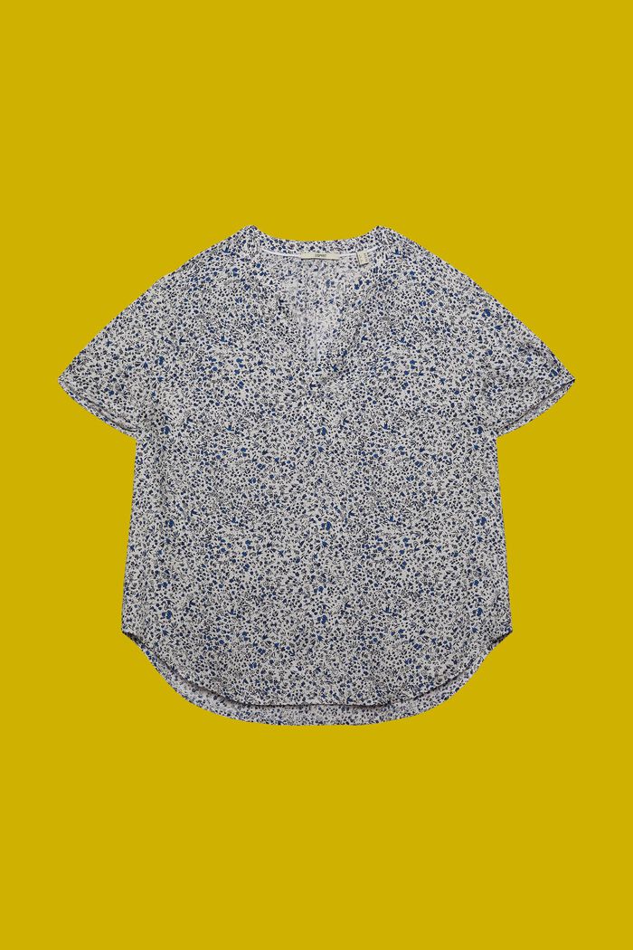 CURVY blouse met motief, LENZING™ ECOVERO™, WHITE, detail image number 6