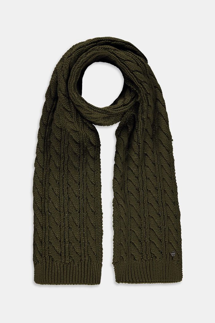Gebreide sjaal van een katoenmix